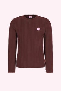 Talli Langarmshirt Braun - Pott Brown / 98