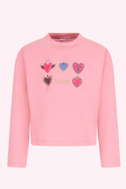 Tina Lange Mouwen Shirt Peony Pink