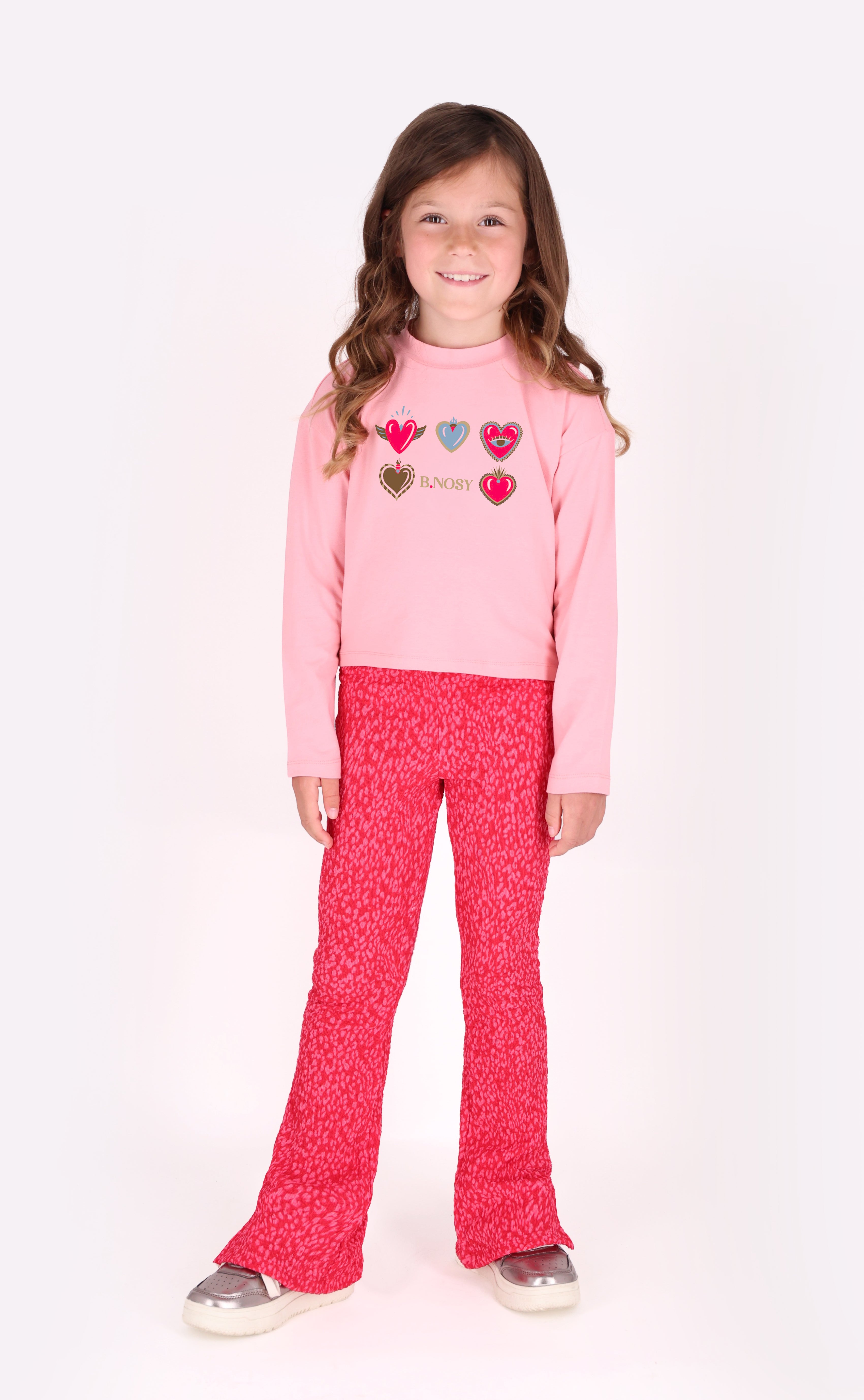 Tina Lange Mouwen Shirt Peony Pink