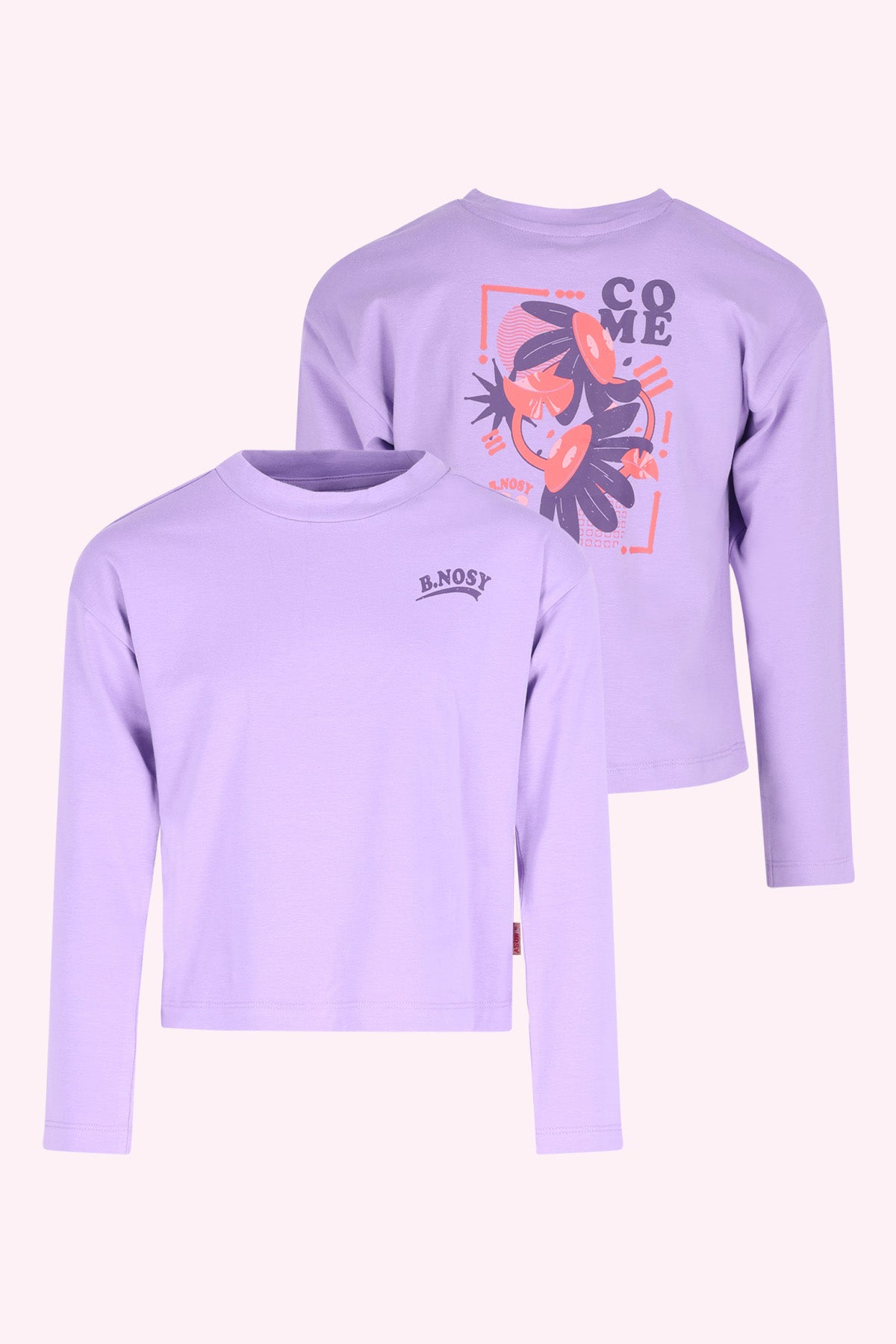 Tina Lange Mouwen Shirt Paars