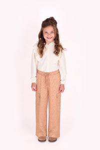 Pantalón cargo Pinky marrón - Espiral de canela / 98