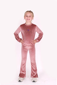 Pantalón acampanado Panny rosa - Rosa de Sharon / 98