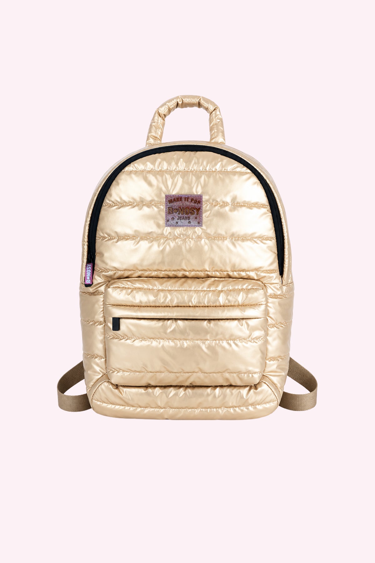 Metallic Rugtas Goud