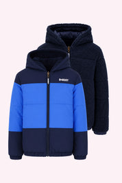 Jari Omkeerbare Jas Donkerblauw