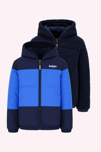 Jari Omkeerbare Jas Donkerblauw - Navy / 98