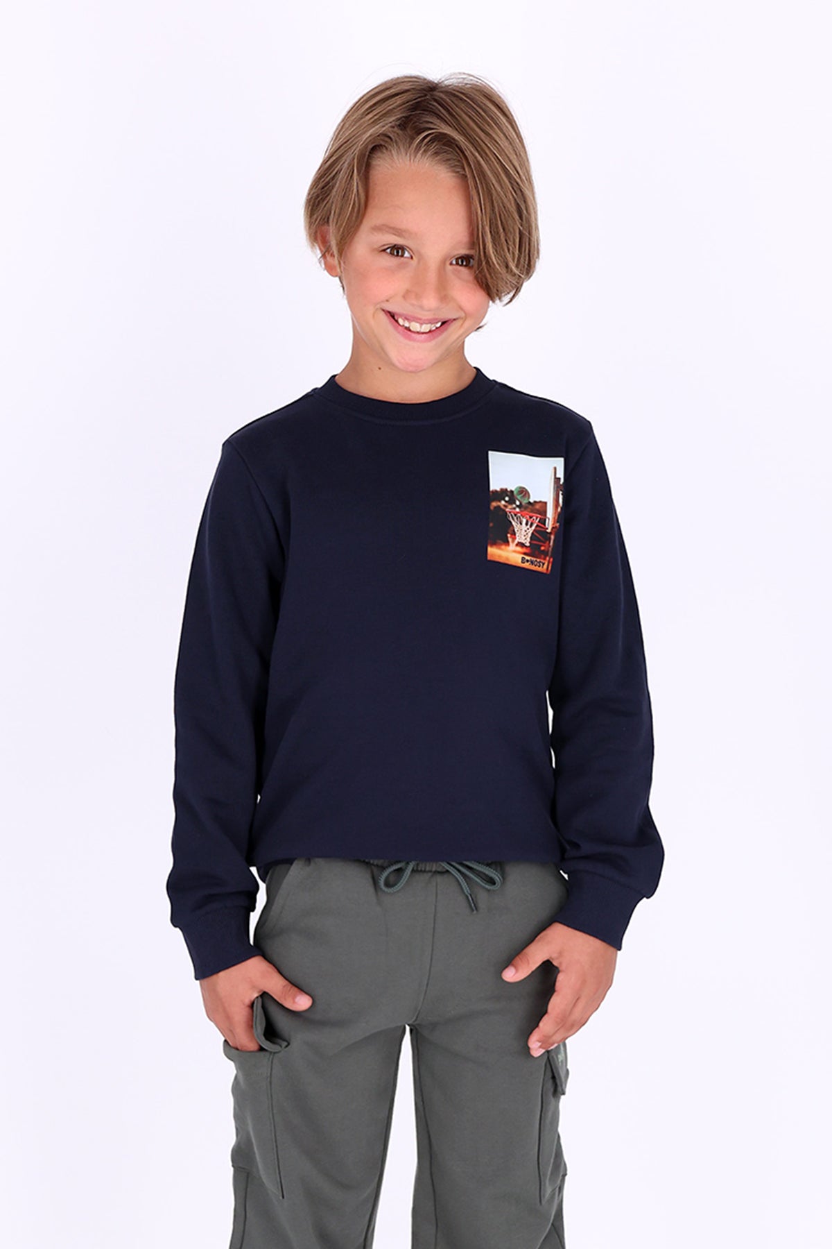 Trevor Long Sleeve Shirt Dark Blue