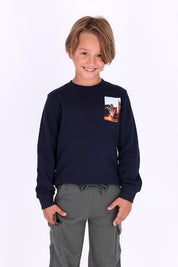 Trevor Long Sleeve Shirt Dark Blue