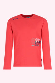 Trevor Lange Mouwen Shirt Rood