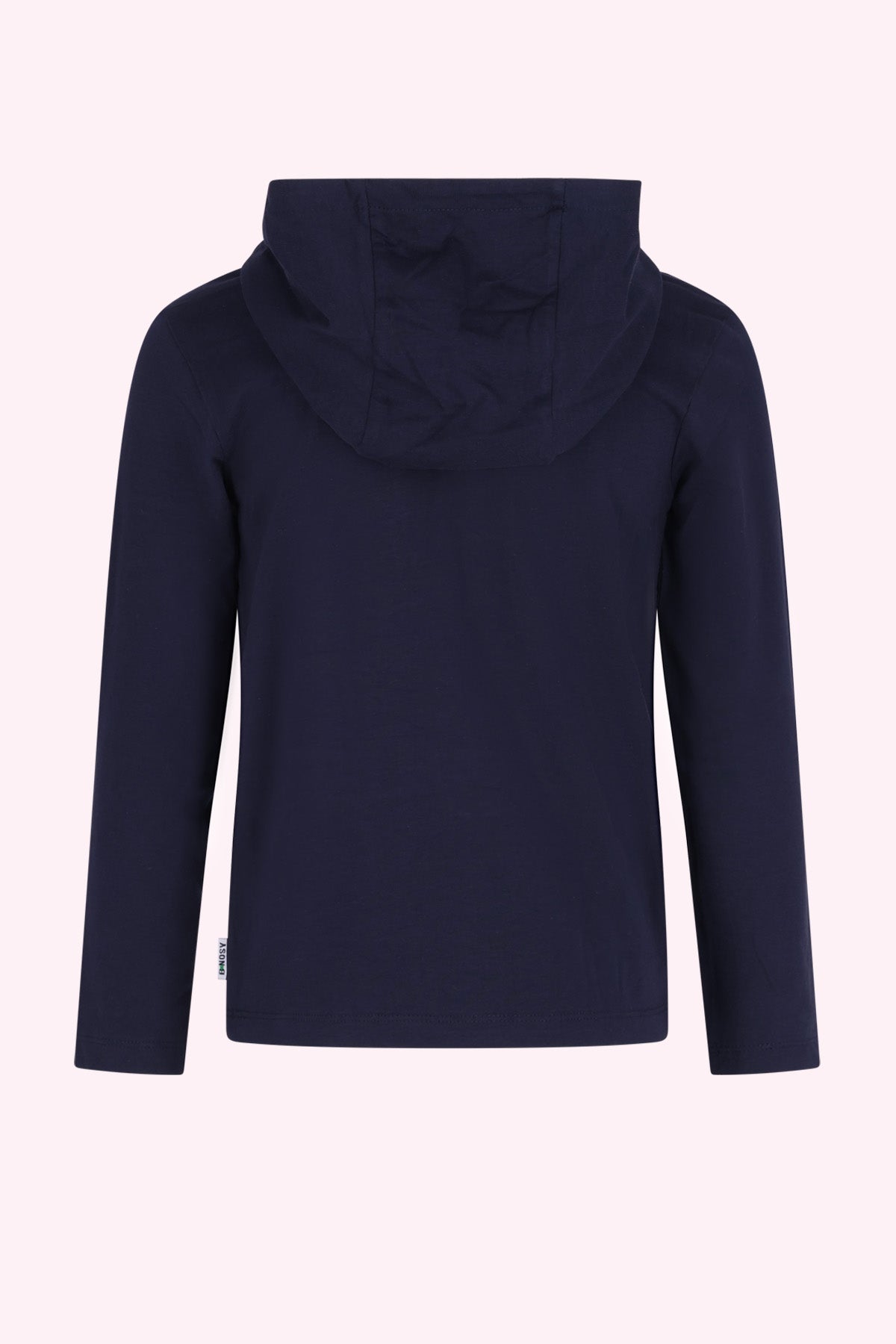 Ted Lange Mouwen Shirt met Capuchon Donkerblauw