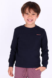 Thomas Lange Mouwen Shirt Donkerblauw