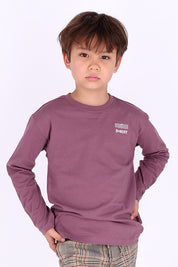 Theo Lange Mouwen Shirt Bruin