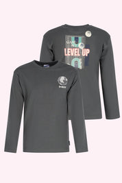 Theo Lange Mouwen Shirt Dark Green
