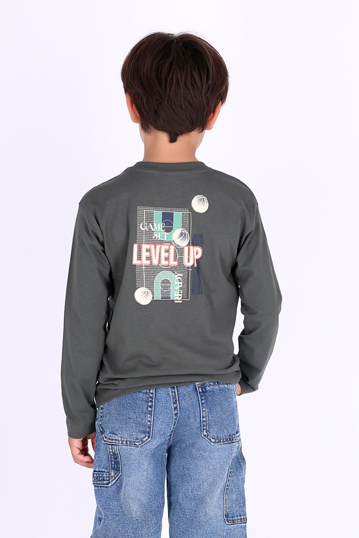 Theo Lange Mouwen Shirt Dark Green