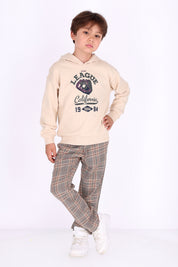 Philip checkered Broek Beige