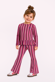 Mini Phae Uitlopende Broek Paars