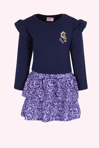 Mini Daphne Jurk Paars - Loganberry / 74