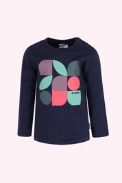 Mini Tobias Lange Mouwen Shirt Donkerblauw