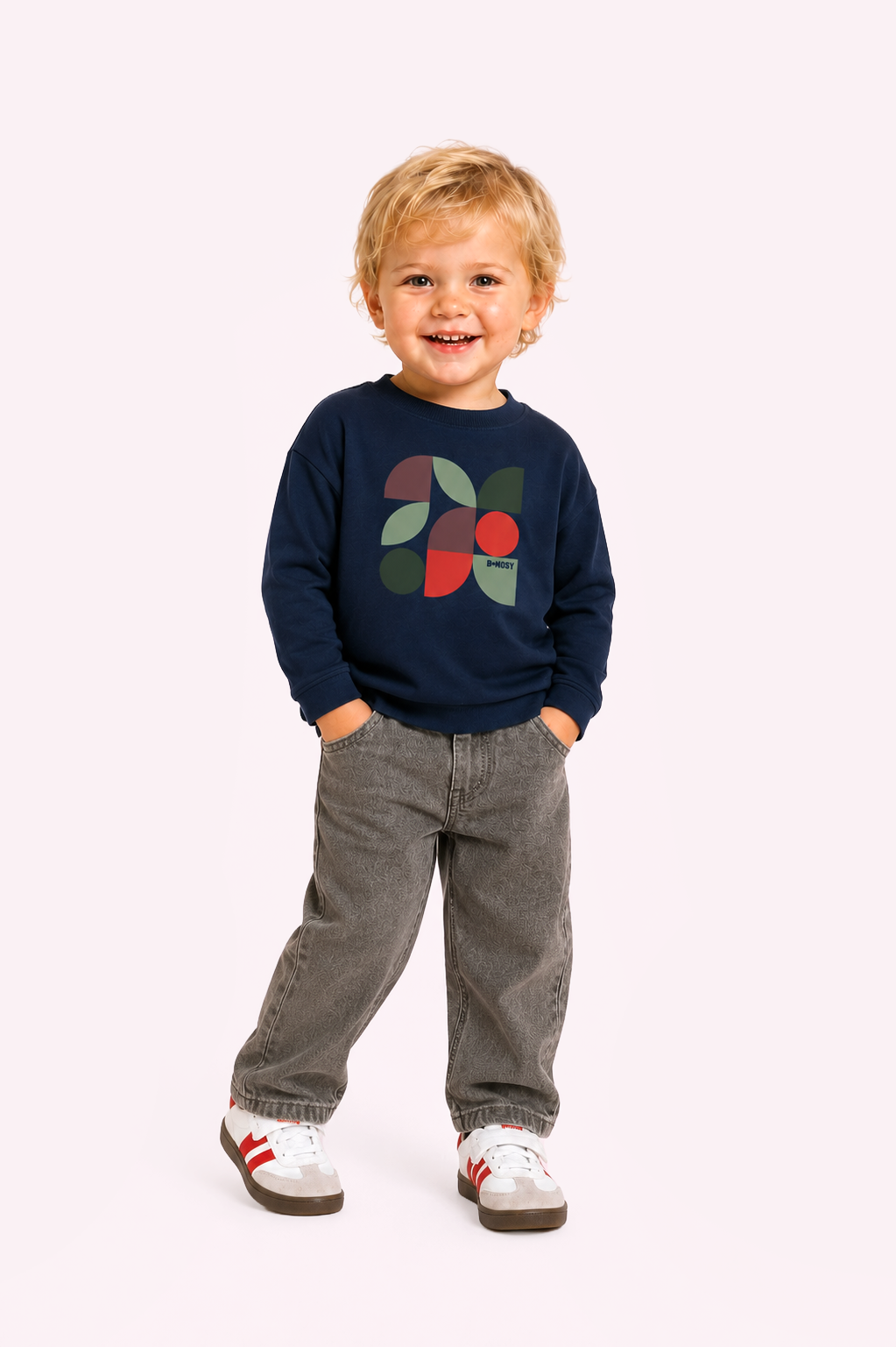 Mini Tobias Lange Mouwen Shirt Donkerblauw
