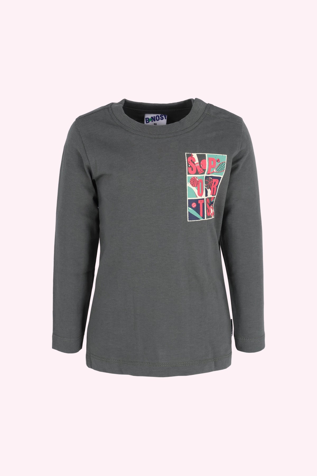 Mini Tobias Lange Mouwen Shirt Donkergroen