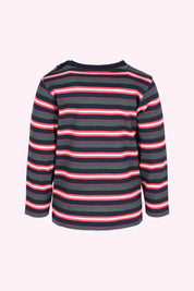 Mini Tobias Lange Mouwen Shirt Donkerblauw gestreept