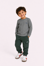 Mini Thomas Lange Mouwen Shirt Grijs melange