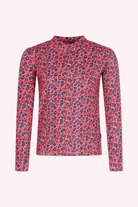 Top Toscha rosso - Stile floreale Ao / 98