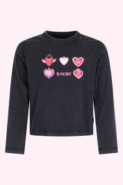 Tina Lange Mouwen Shirt Zwart