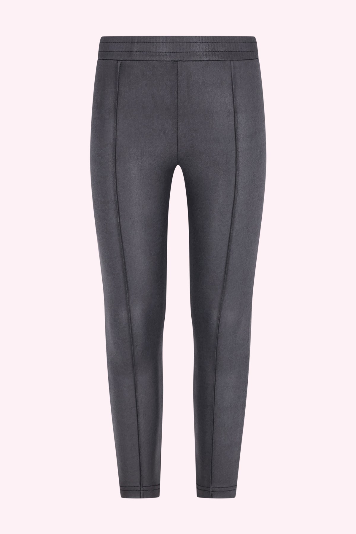 Luna Nep Leren Legging Zwart