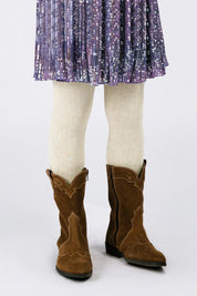Mia B.Nosy girls glitter thight Ecru