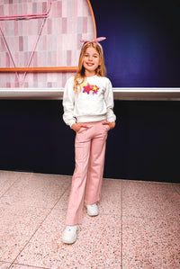 Pantalón Poppy rosa - rosa cuarzo / 98